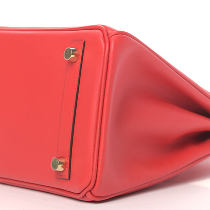 Hermes Veau Jonathan Birkin 25 Rouge De Coeur 8 of 9
