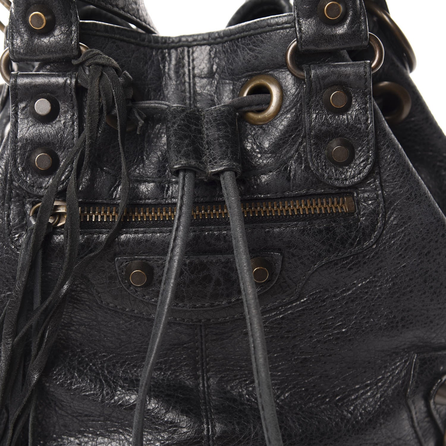 Balenciaga Agneau Classic Hardware Mini Pompon Black 10 of 10