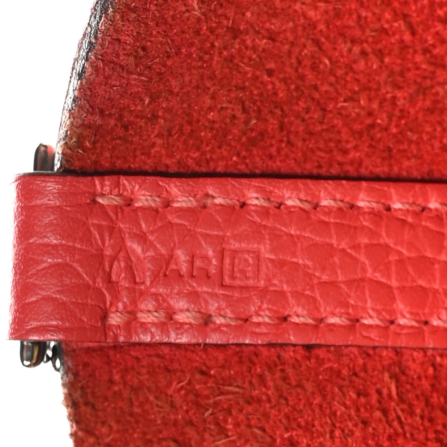 Taurillon Clemence Picotin Lock 22 MM Rouge Pivoine