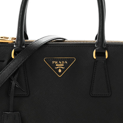 Prada Saffiano Small Galleria Double Zip Tote Black 8 of 10