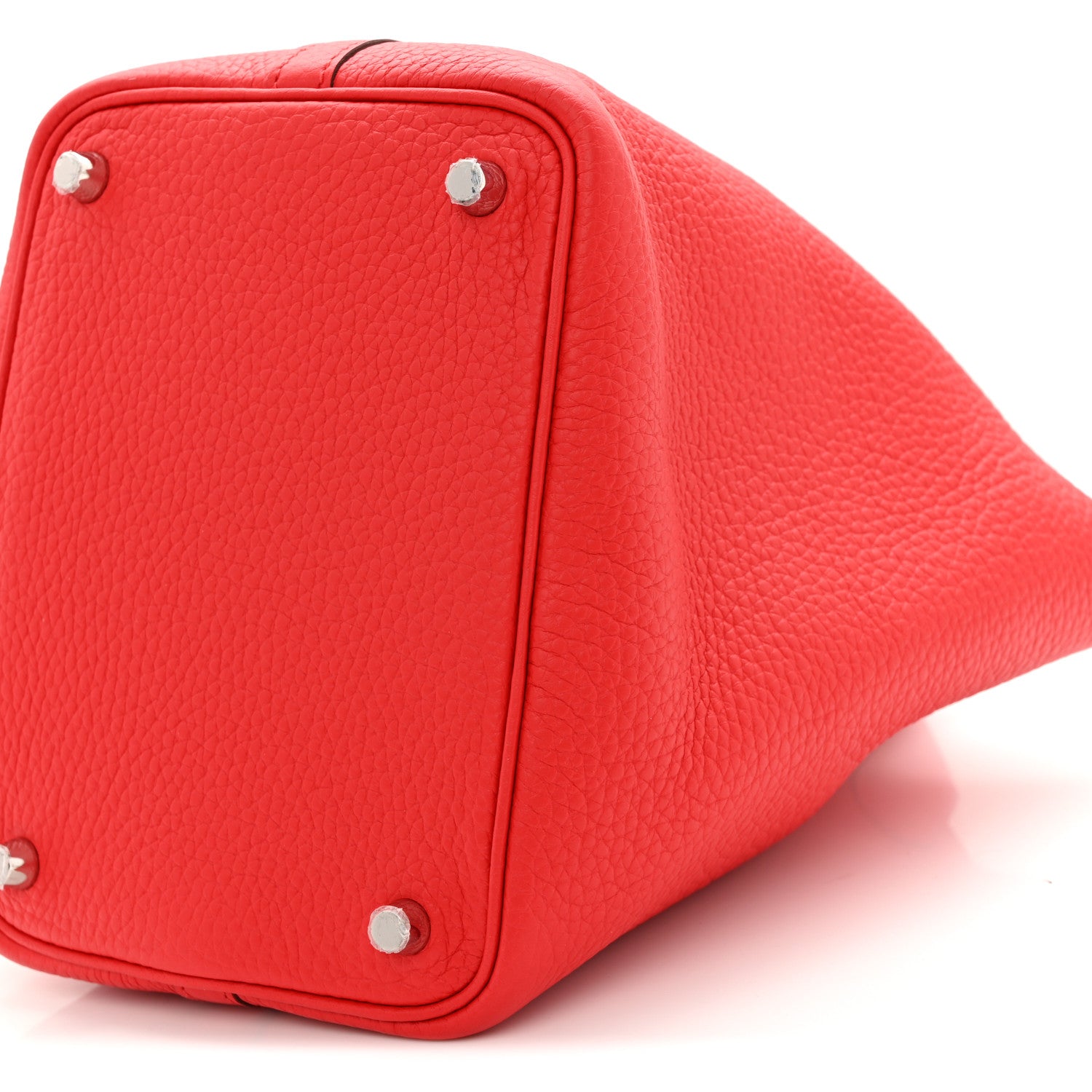 Hermes Taurillon Clemence Picotin Lock 18 PM Rouge de Coeur 10 of 10