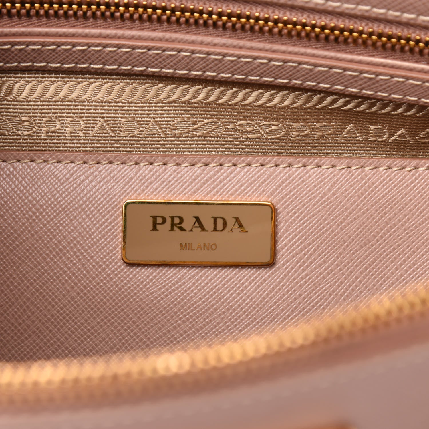 Prada Saffiano Medium Galleria Double Zip Tote Cammeo 7 of 11