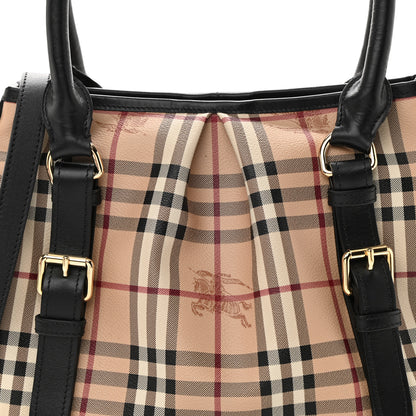 Burberry Haymarket Check Small Northfield Tote Black 11 of 13