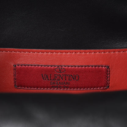 Valentino Garavani Lambskin VLTN Print Quilted Mini Rockstud Spike Backpack Black 6 of 8