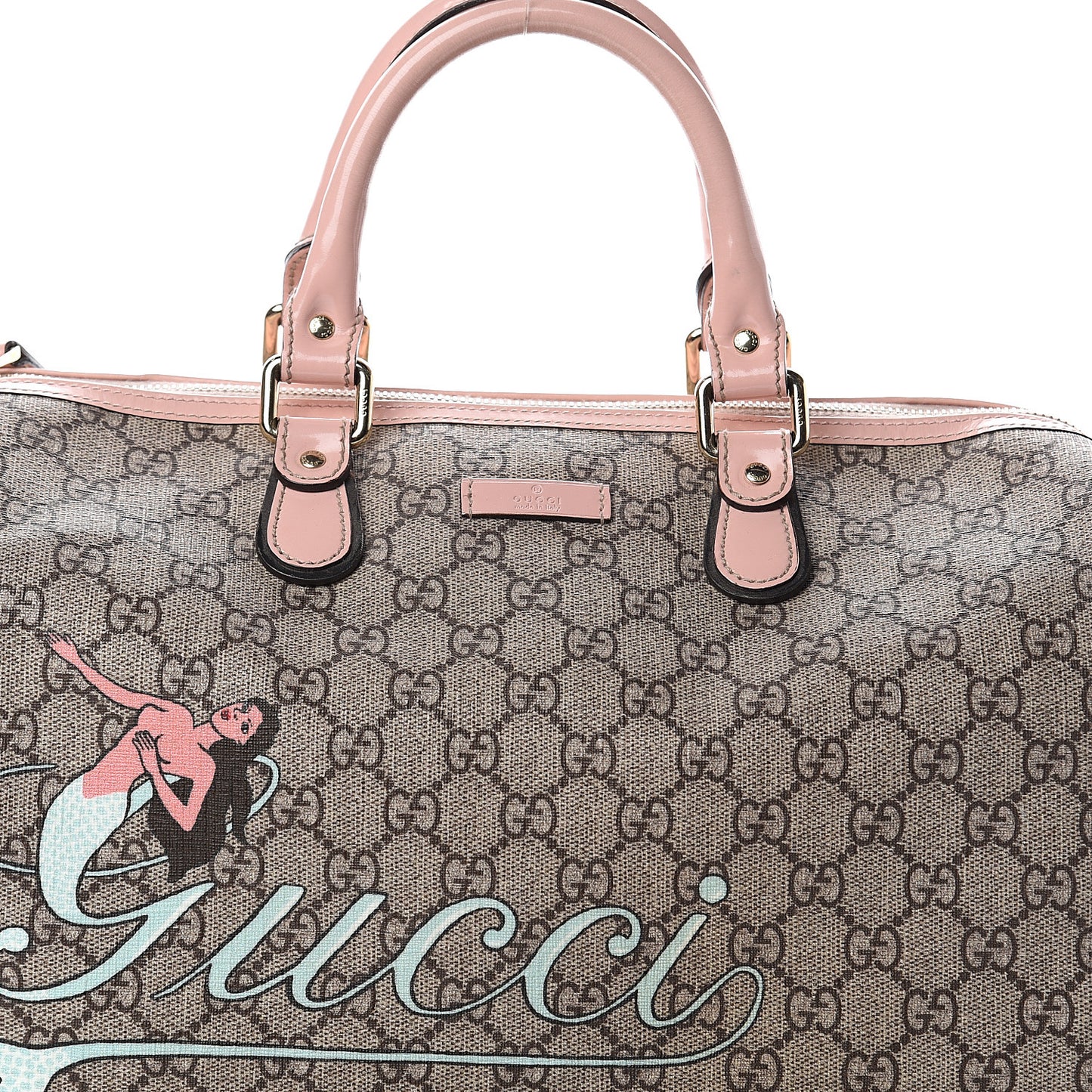 GG Plus Monogram Mermaid Medium Joy Boston Pink
