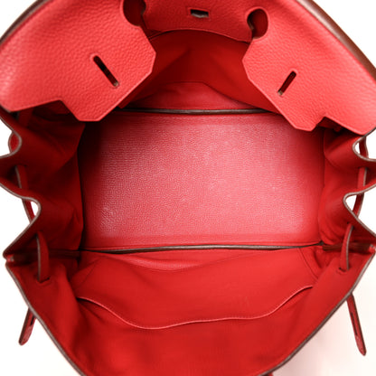Hermes Taurillon Clemence Birkin 35 Bougainvillea 5 of 13