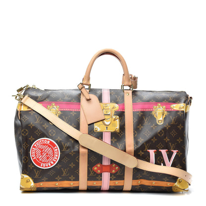 Louis Vuitton Monogram Summer Trunks Keepall Bandouliere 50 1 of 8