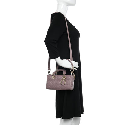 Christian Dior Lambskin Cannage Small Lady D-Joy Peony Pink 2 of 12