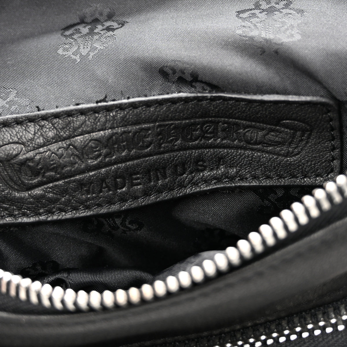 Chrome Hearts Calfskin Cross Patch Moto Backpack Black 6 of 11