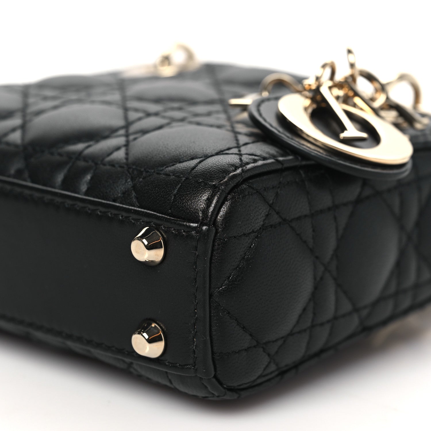 Christian Dior Lambskin Cannage Micro Lady Dior Black 10 of 10