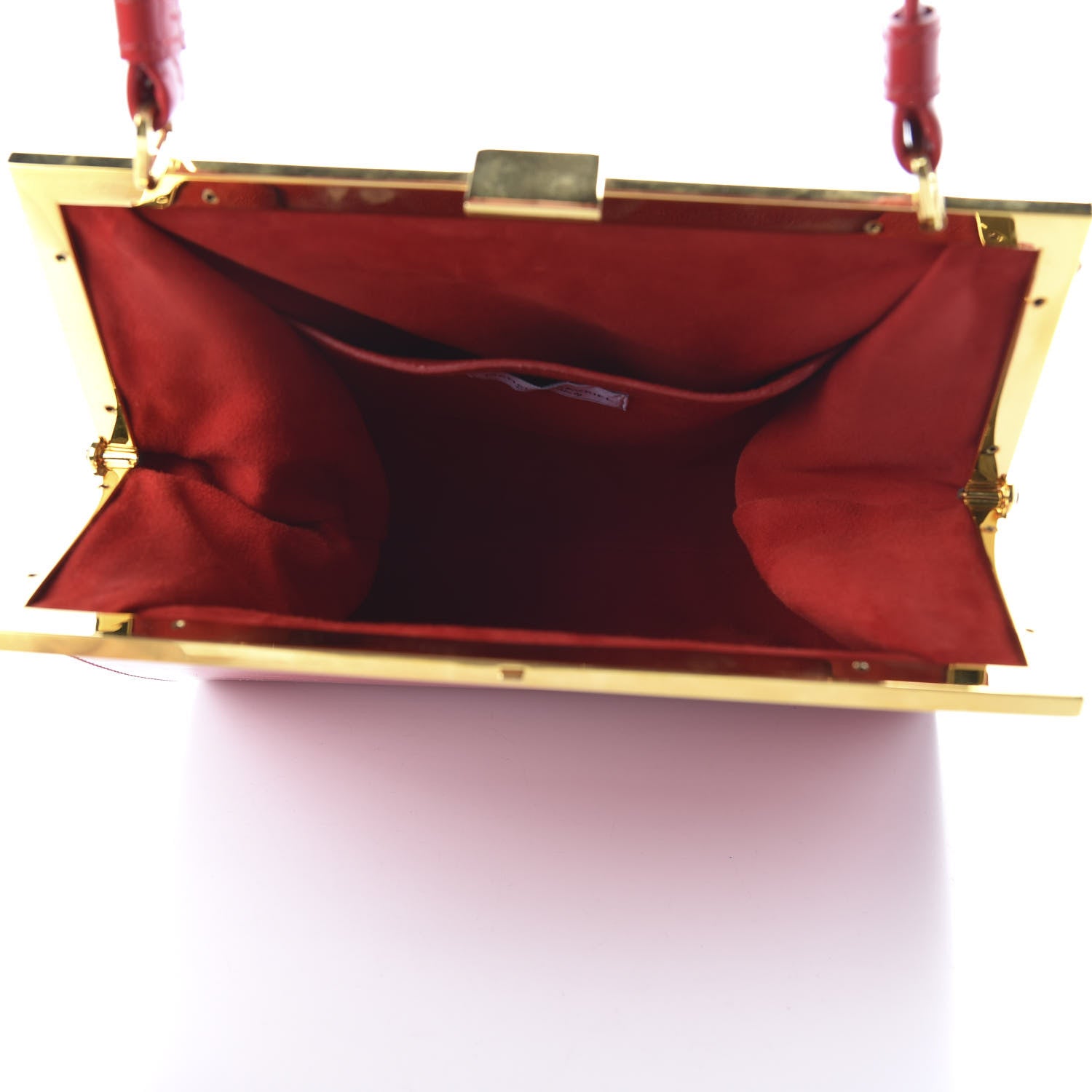 Mansur Gavriel Patent Calfskin Elegant Bag Flamma 5 of 9