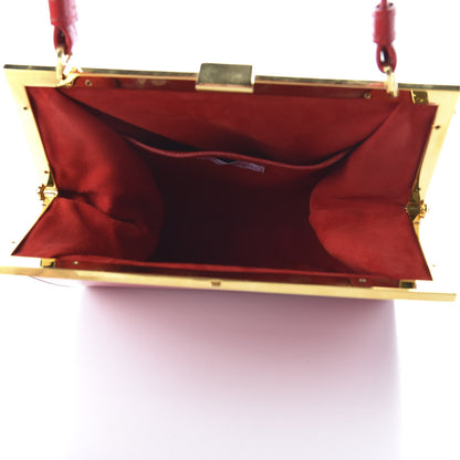 Mansur Gavriel Patent Calfskin Elegant Bag Flamma 5 of 9