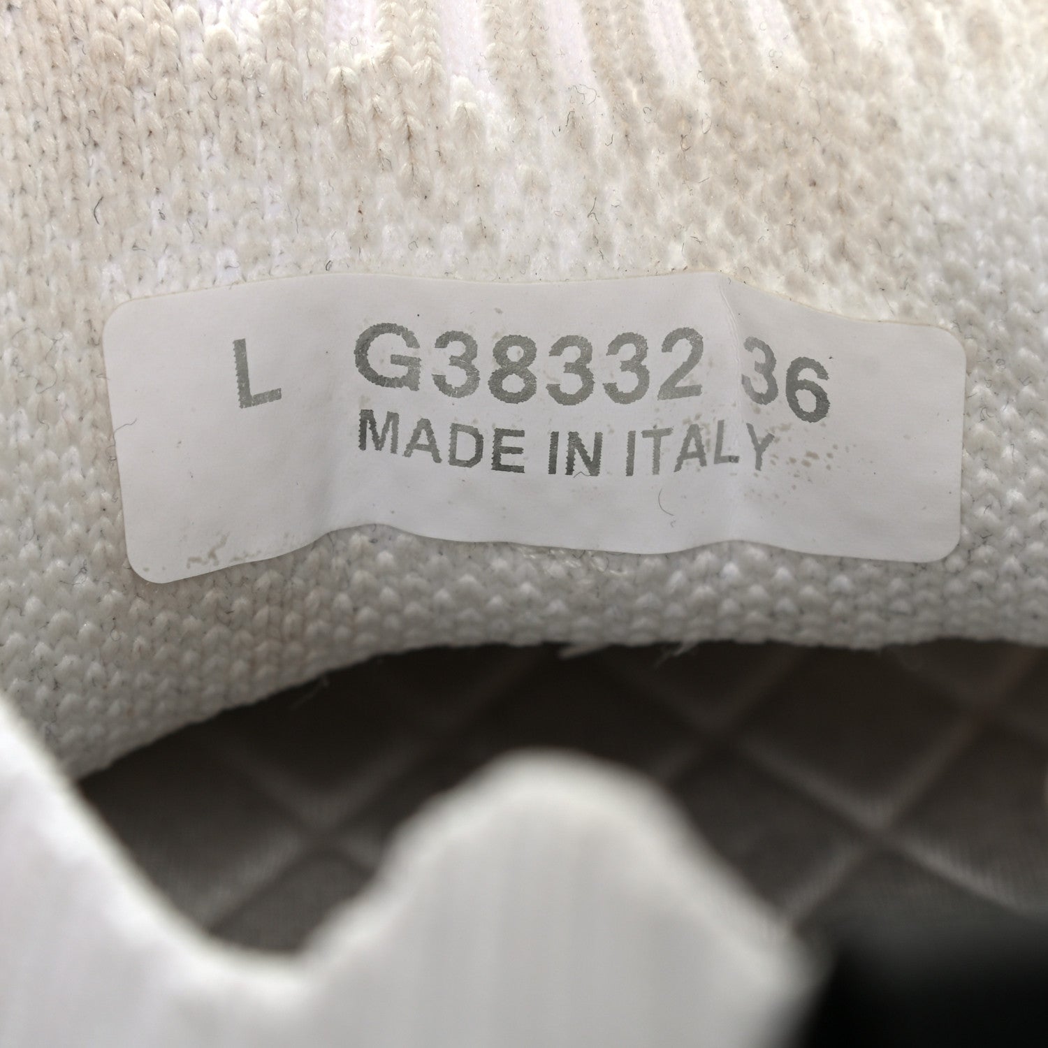 Chanel Fabric Suede Calfskin Stretch CC Sneakers 36 White Black 7 of 11