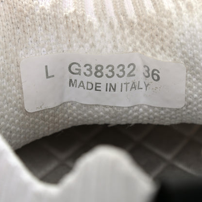 Chanel Fabric Suede Calfskin Stretch CC Sneakers 36 White Black 7 of 11