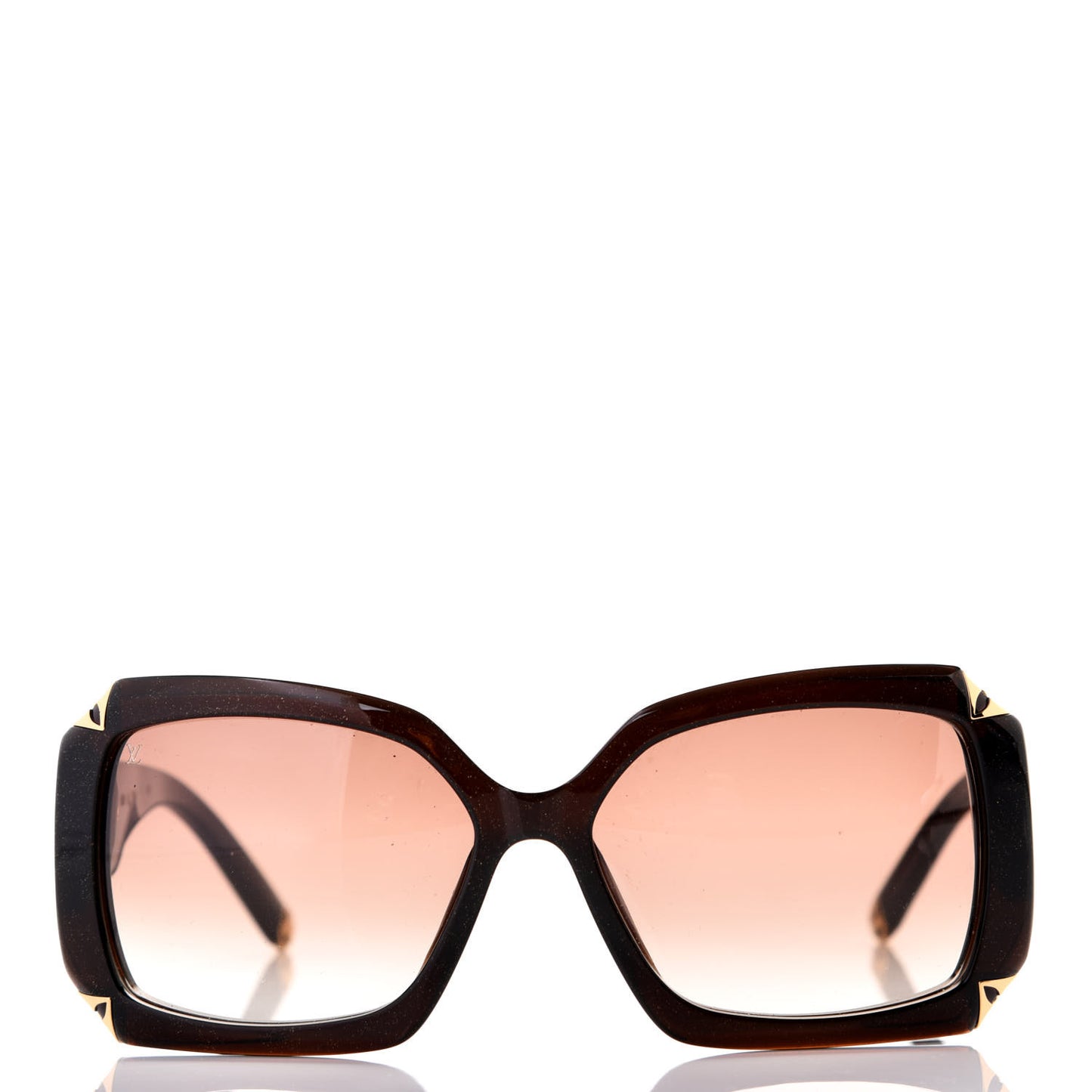Hortensia Cat Eye Sunglasses Z0366W Brown Glitter