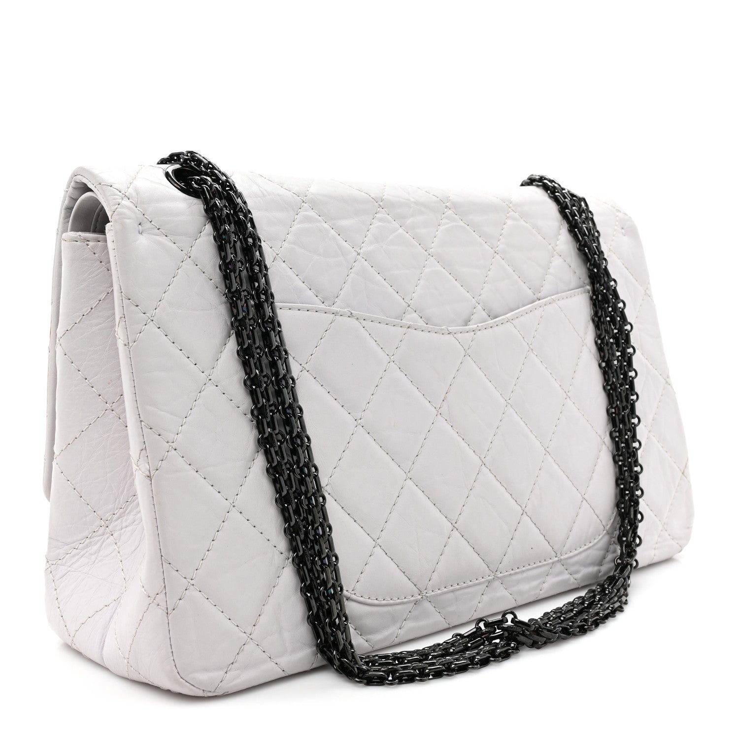 Chanel Aged Calfskin Quilted 2.55 Reissue 227 Flap White 3 of 18