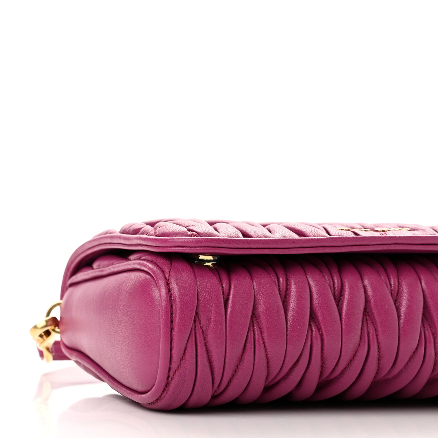 Nappa Matelasse Crossbody Flap Fuxia