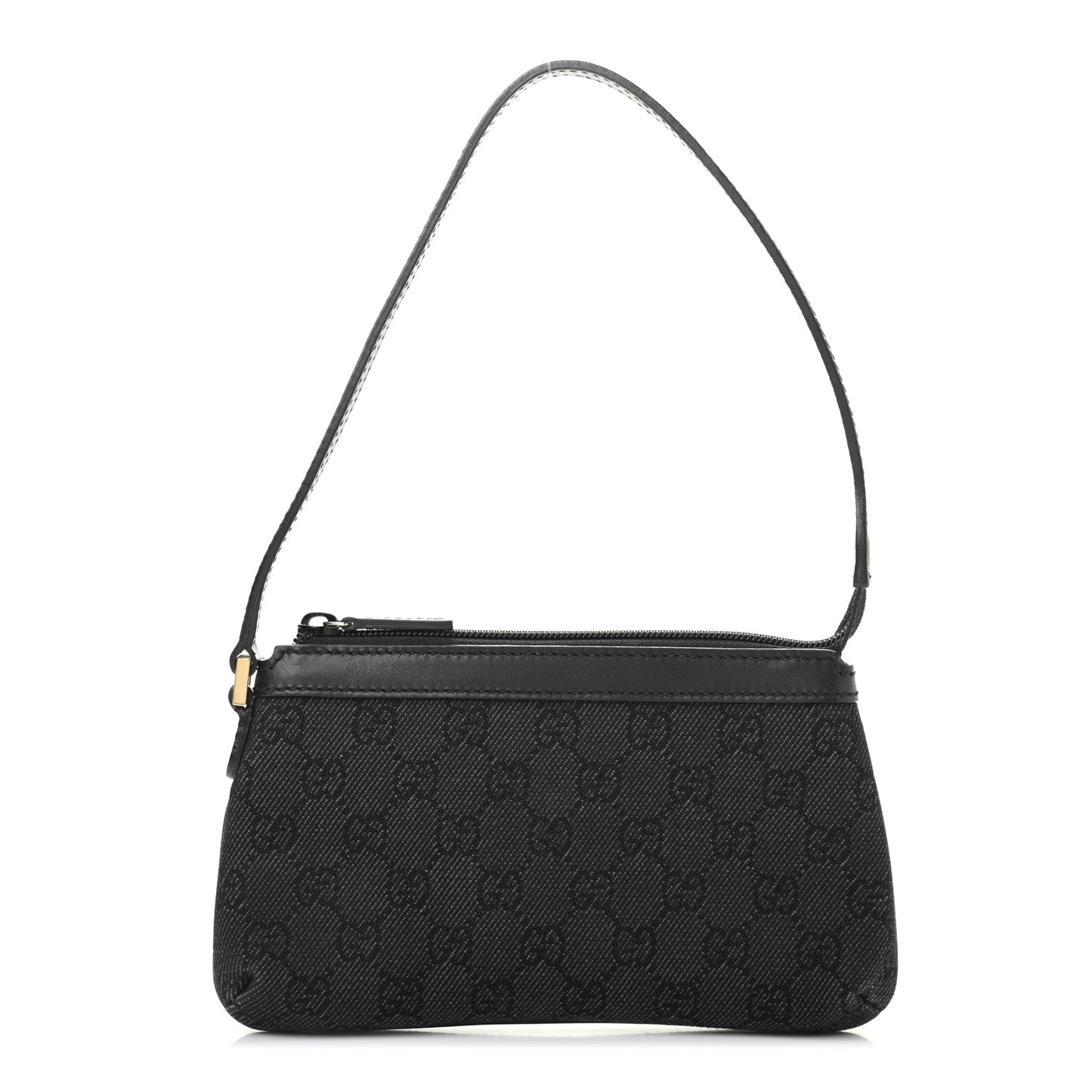 Denim Monogram Pouch Black