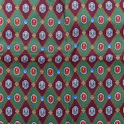 Gucci Silk Argyle Chain Print Scarf Red 2 of 3