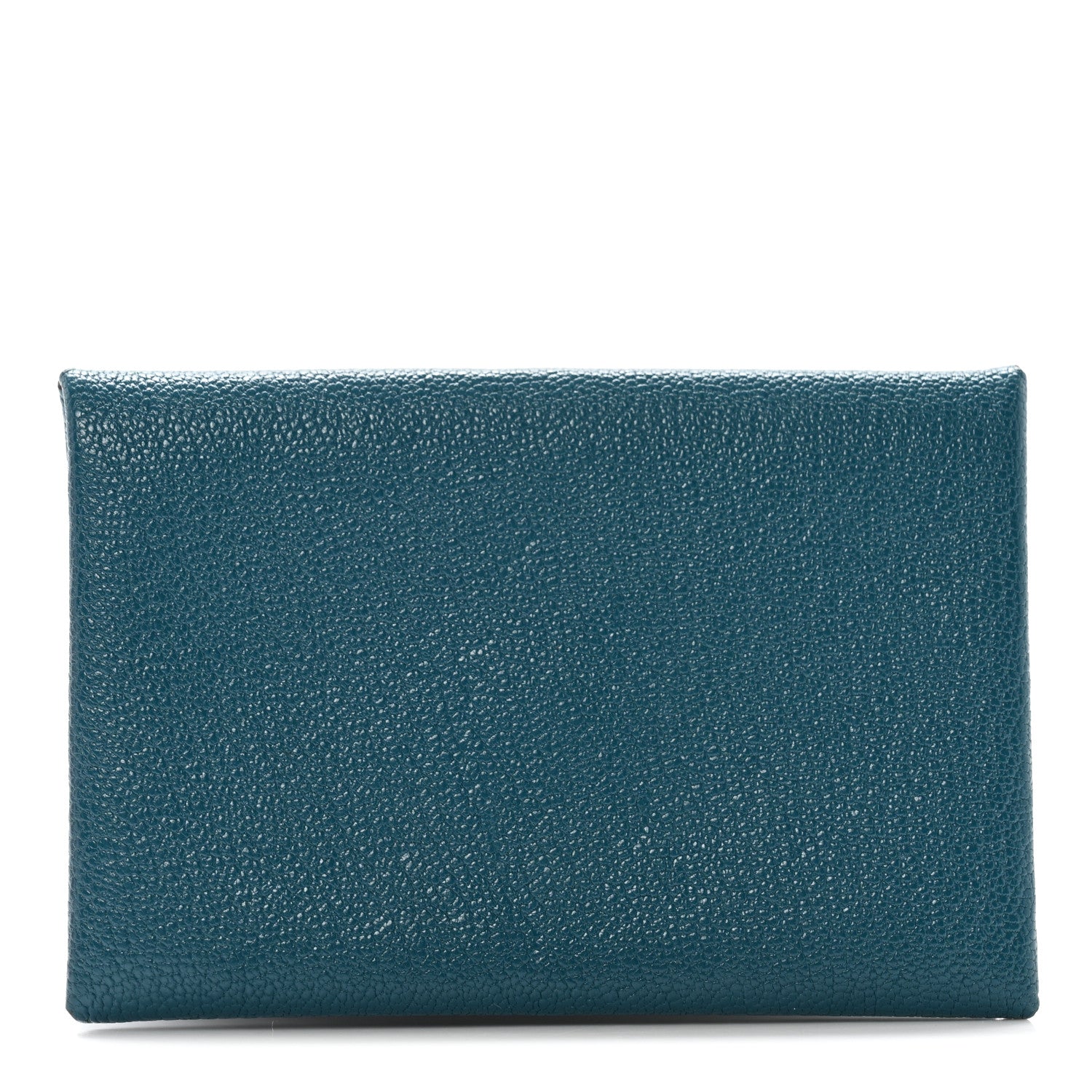 Hermes Chevre Mysore Calvi Card Case Vert Bosphore 1 of 10
