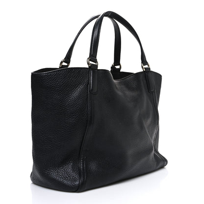 Gucci Pebbled Calfskin Medium Soho Shoulder Bag Black 3 of 10