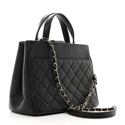 Chanel Caviar Quilted Small Business Affinity Shopping Bag Black 3 of 11