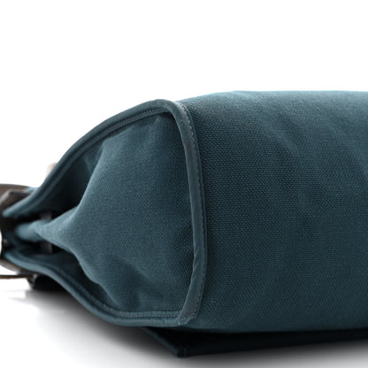 Hermes Military Toile Vache Hunter Herbag Zip 31 PM Bleu Ocean Bleu Indigo 11 of 13