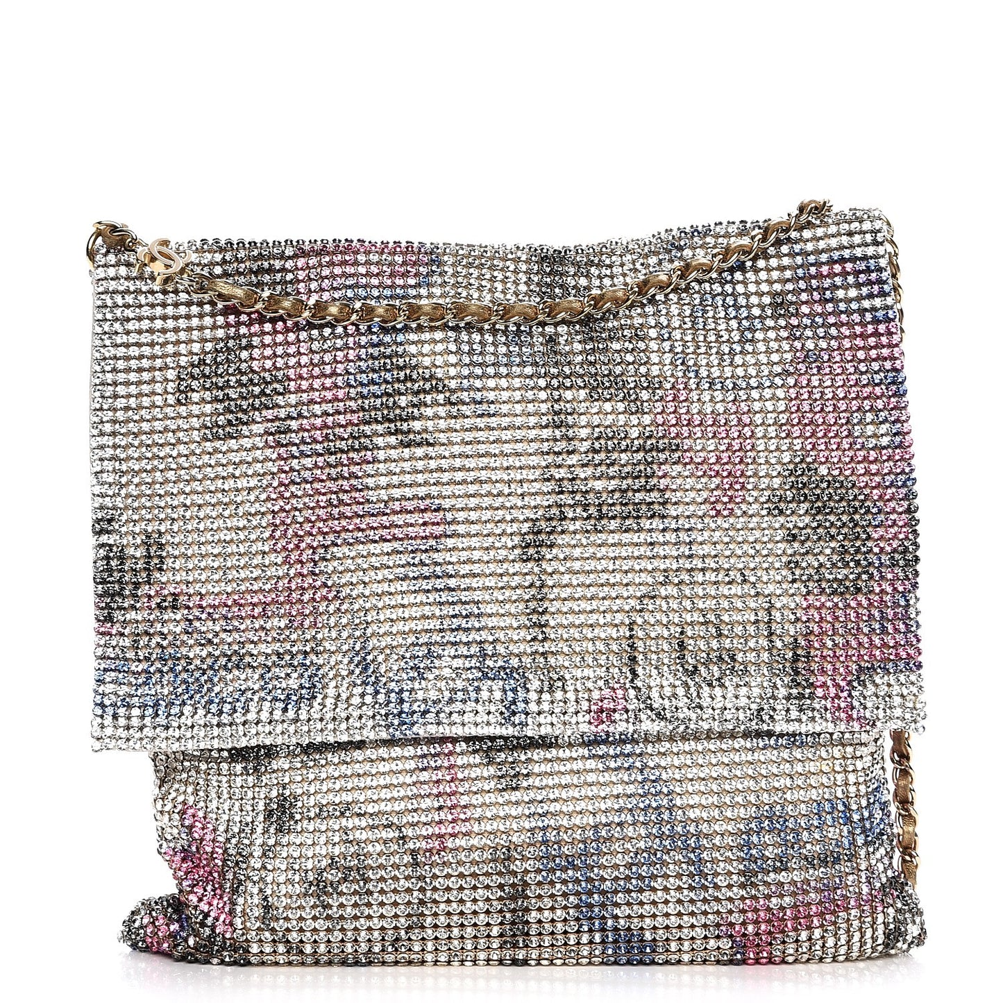 Strass Crystal Graffiti CC Messenger Bag Multicolor