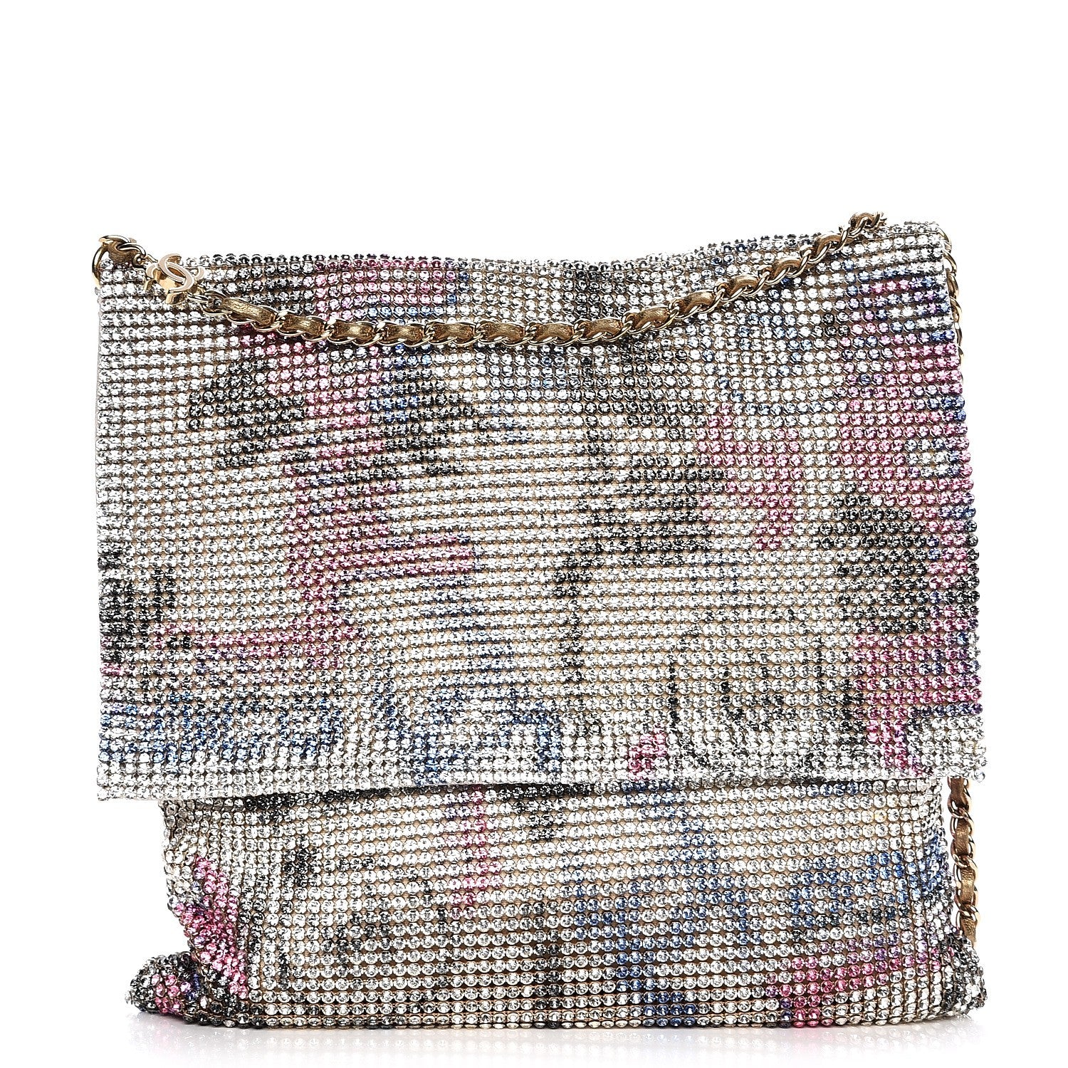 Chanel Strass Crystal Graffiti CC Messenger Bag Multicolor 1 of 11