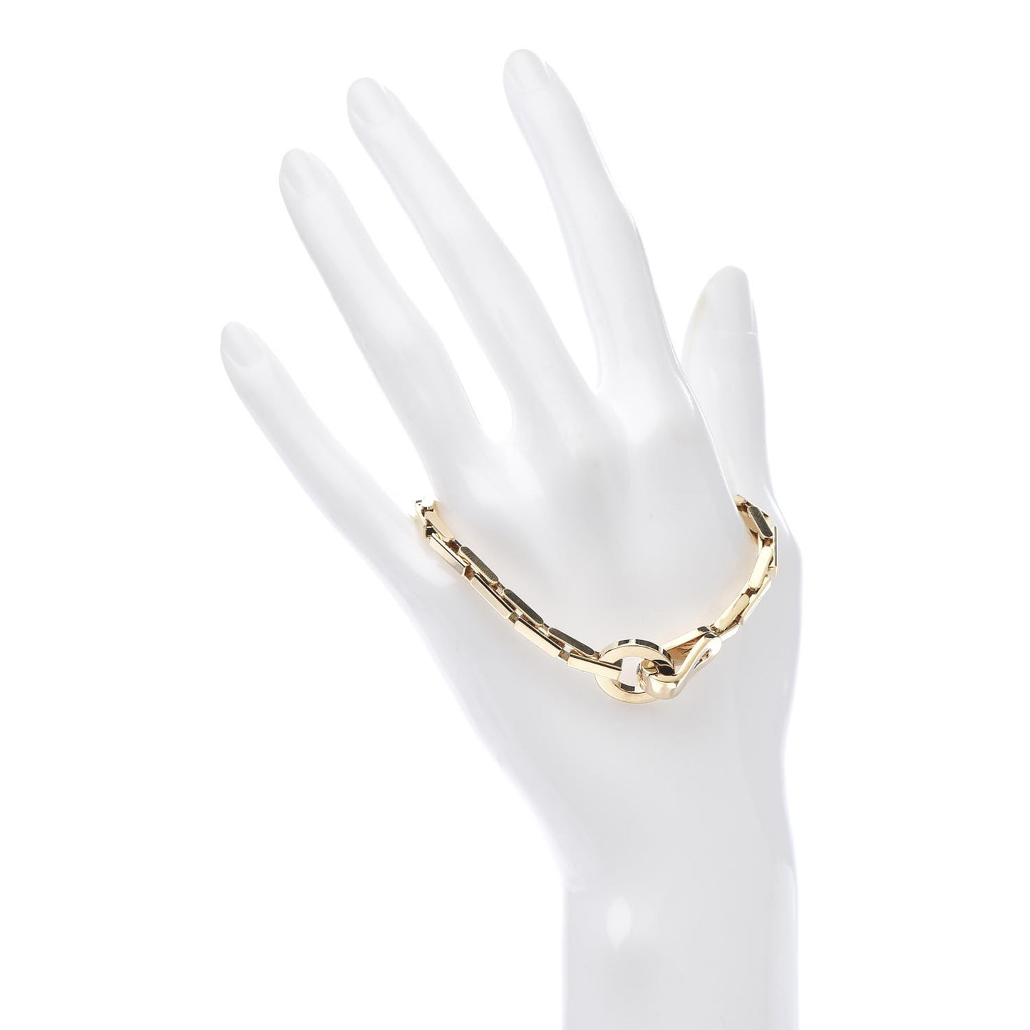 18K Yellow Gold Agrafe Link Bracelet