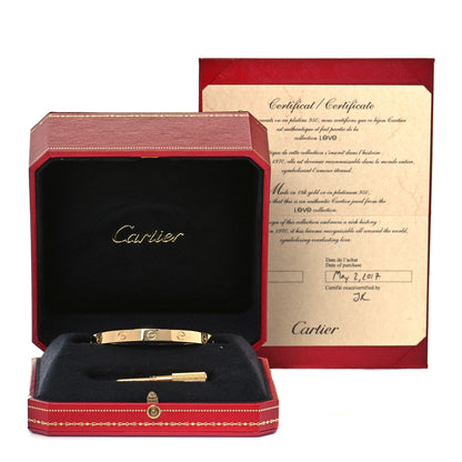 Cartier 18K Yellow Gold LOVE Bracelet 17 6 of 6