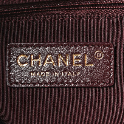 Chanel Lambskin Large Shopping Chain Tote Black 5 of 9