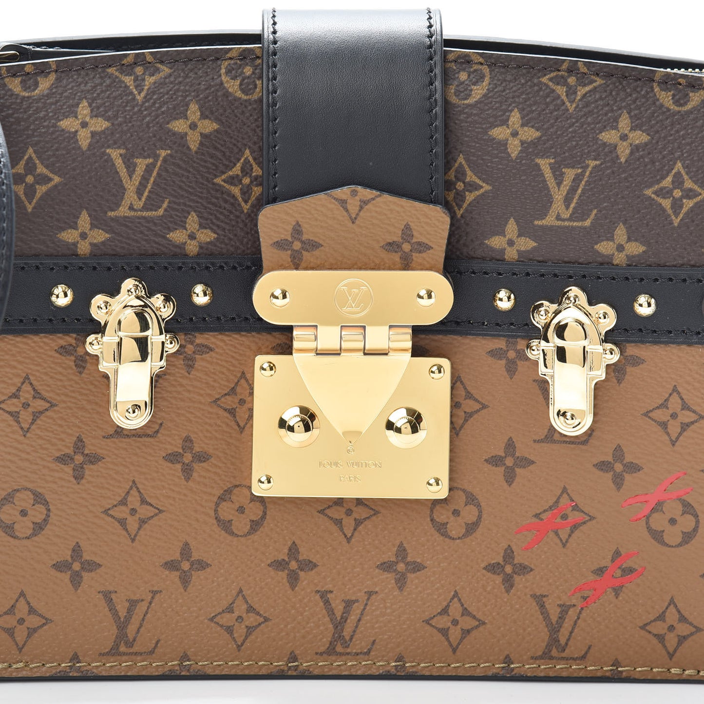 Reverse Monogram Trunk Clutch