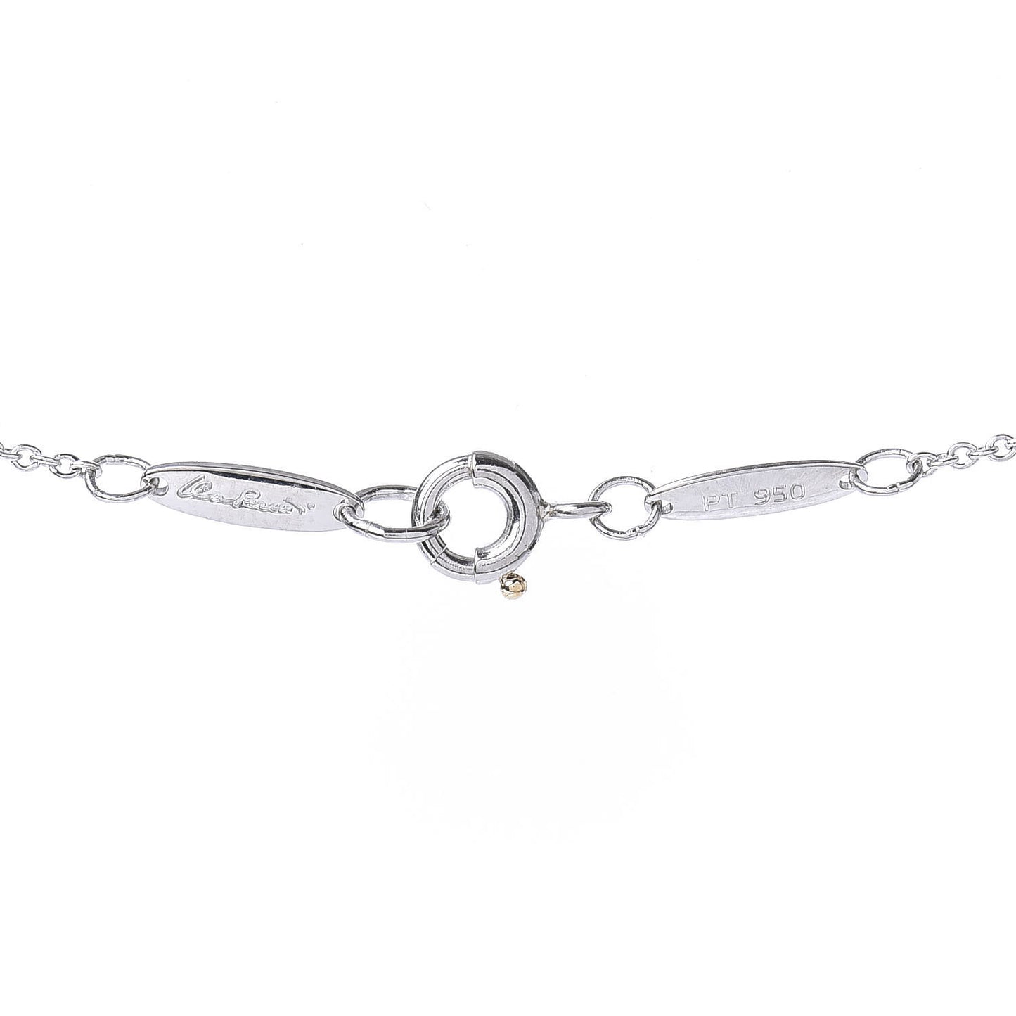 Platinum Diamond 16mm Elsa Peretti Open Heart Pendant Necklace