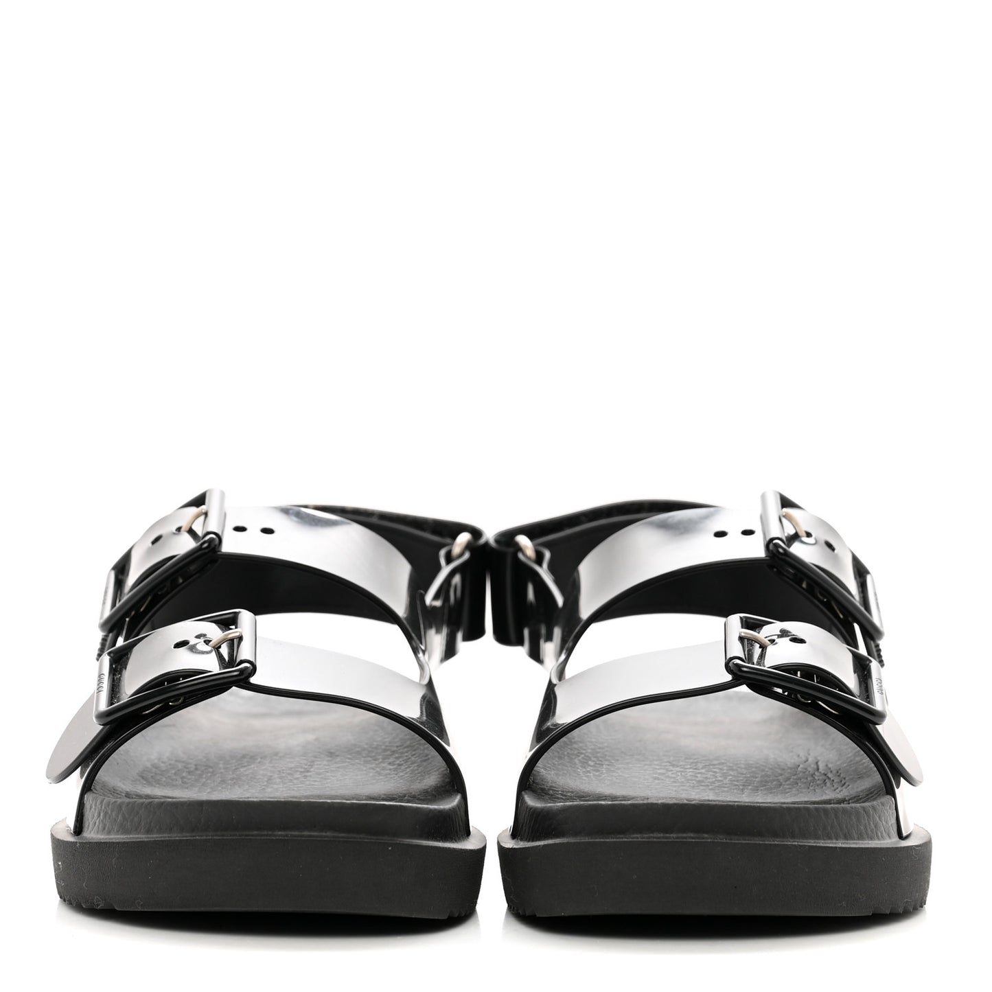 Rubber Mini Double G Womens Dad Sandals 36 Black