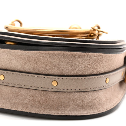 Chloe Calfskin Suede Small Nile Bracelet Bag Motty Grey 10 of 10