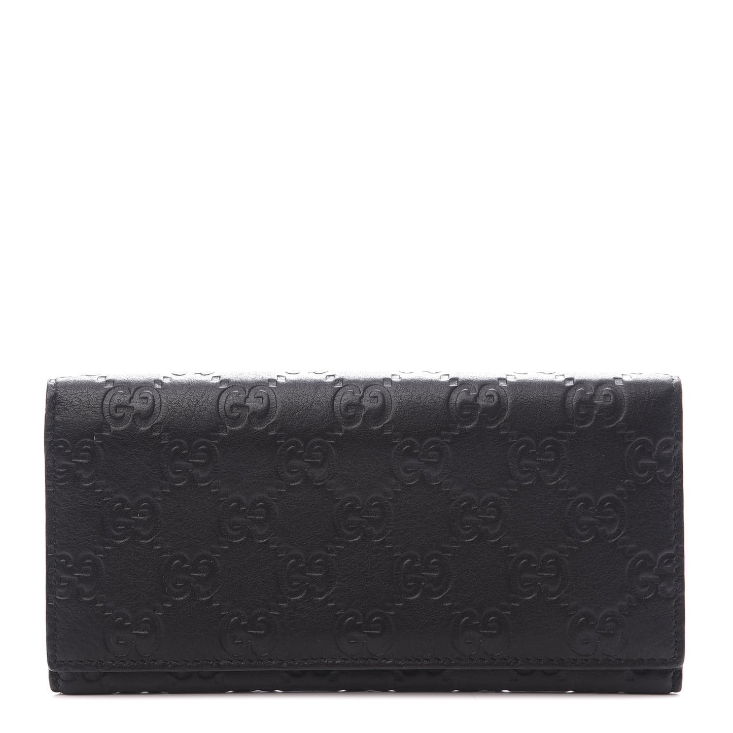 Guccissima Continental Flap Wallet Black