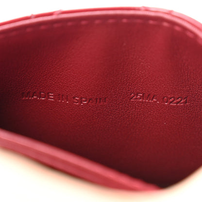 Christian Dior Patent Cannage Lady Dior 5-Gusset Card Holder Rouge Ceris 6 of 7
