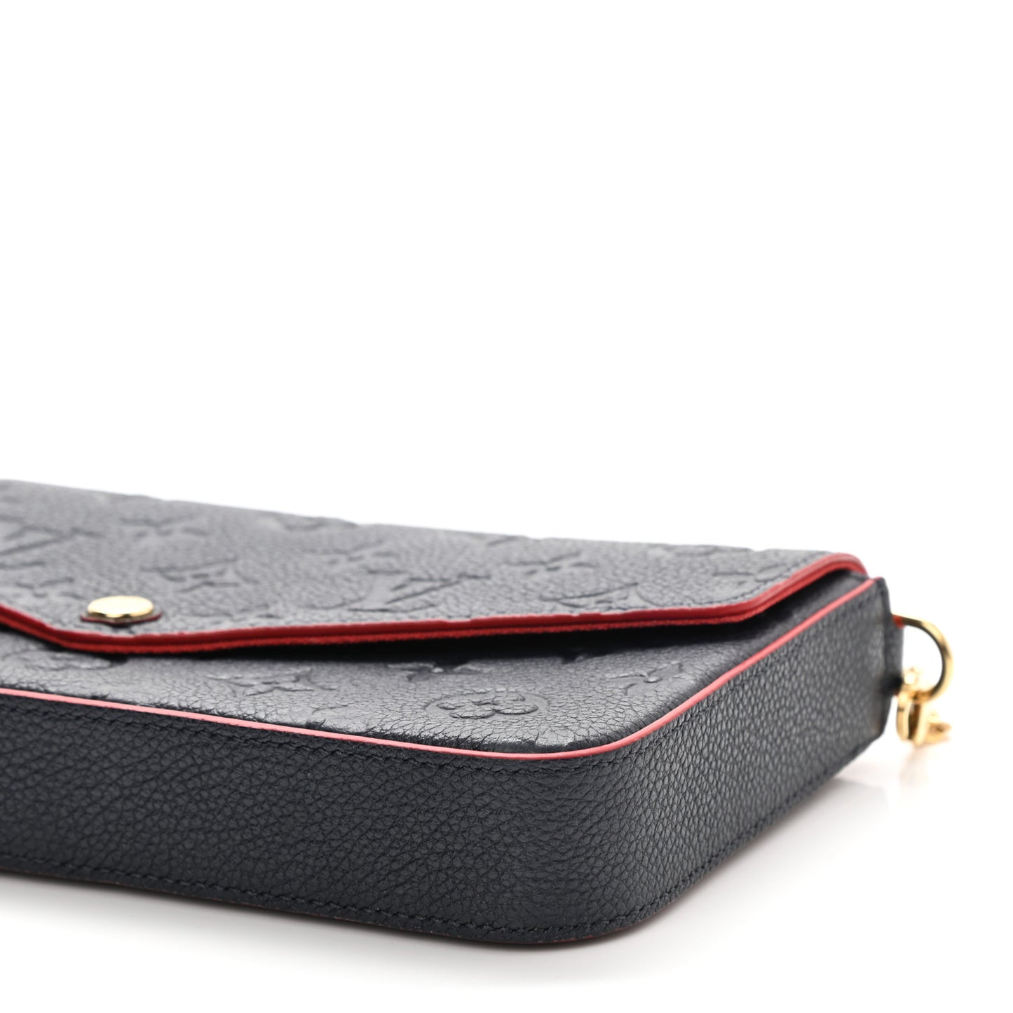 Empreinte Pochette Felicie Chain Wallet Marine Rouge