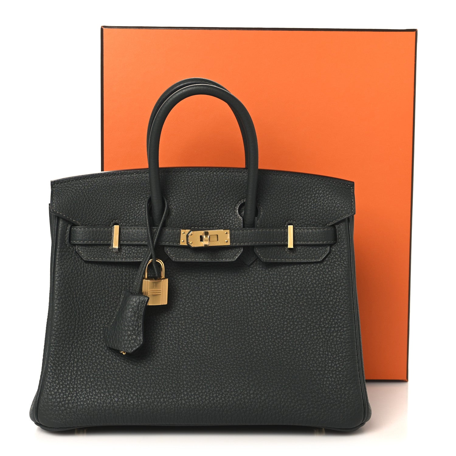 Hermes Togo Birkin 25 Vert Fonce 13 of 13