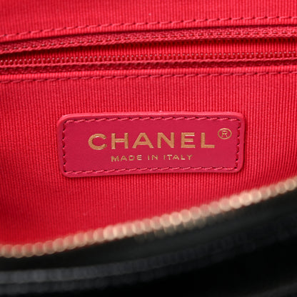 Chanel Shiny Caviar Quilted Chain Melody Backpack Black 6 of 13