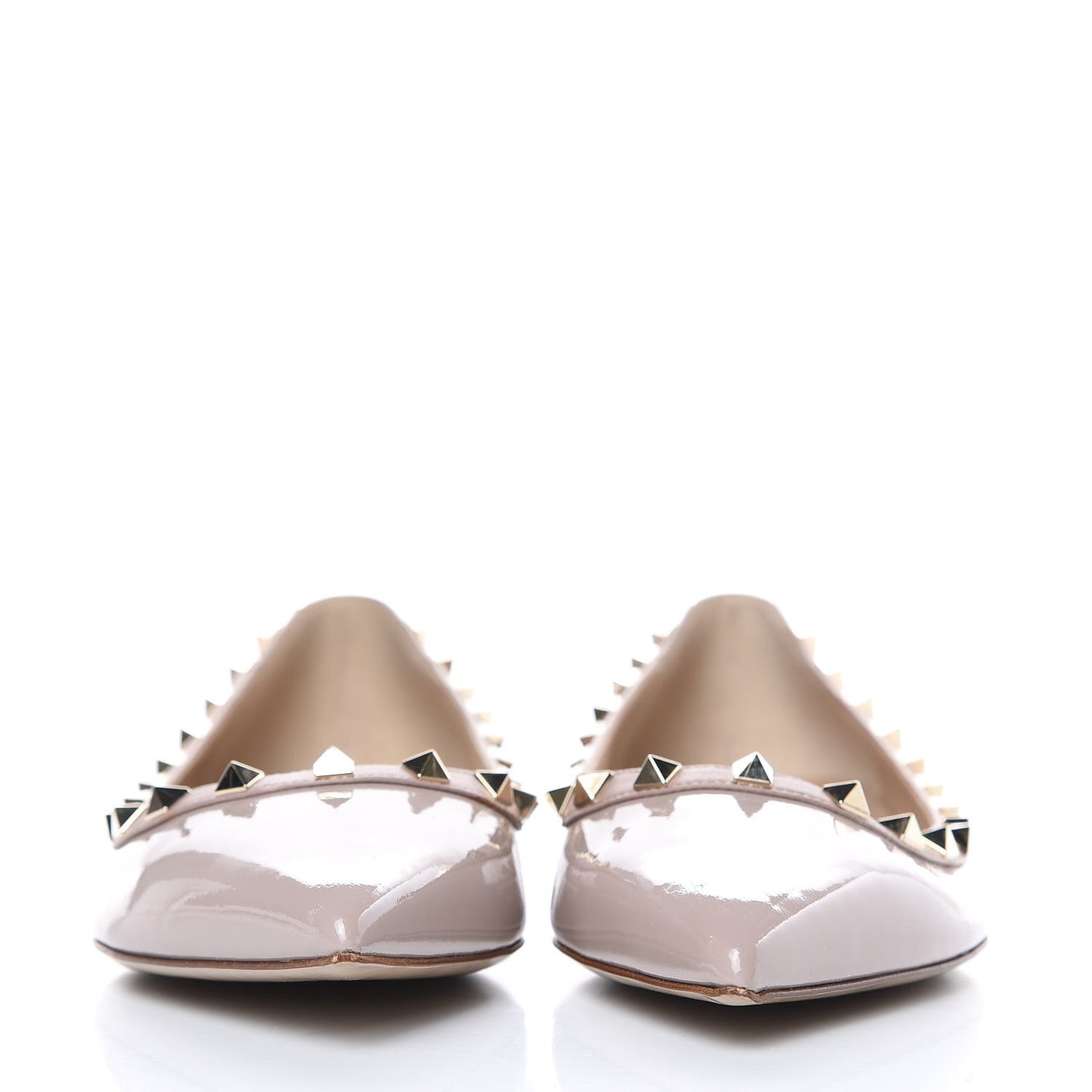 Patent Rockstud Ballerina Flats 41 Poudre