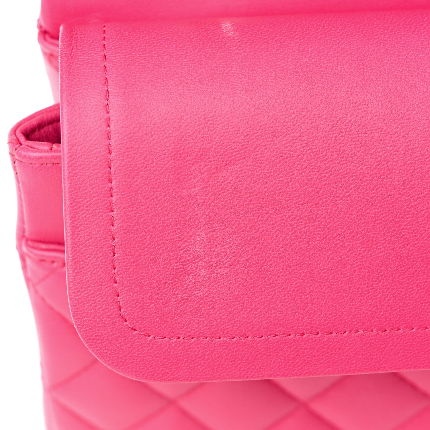 Chanel Lambskin Quilted Medium Double Flap Pink 12 of 15