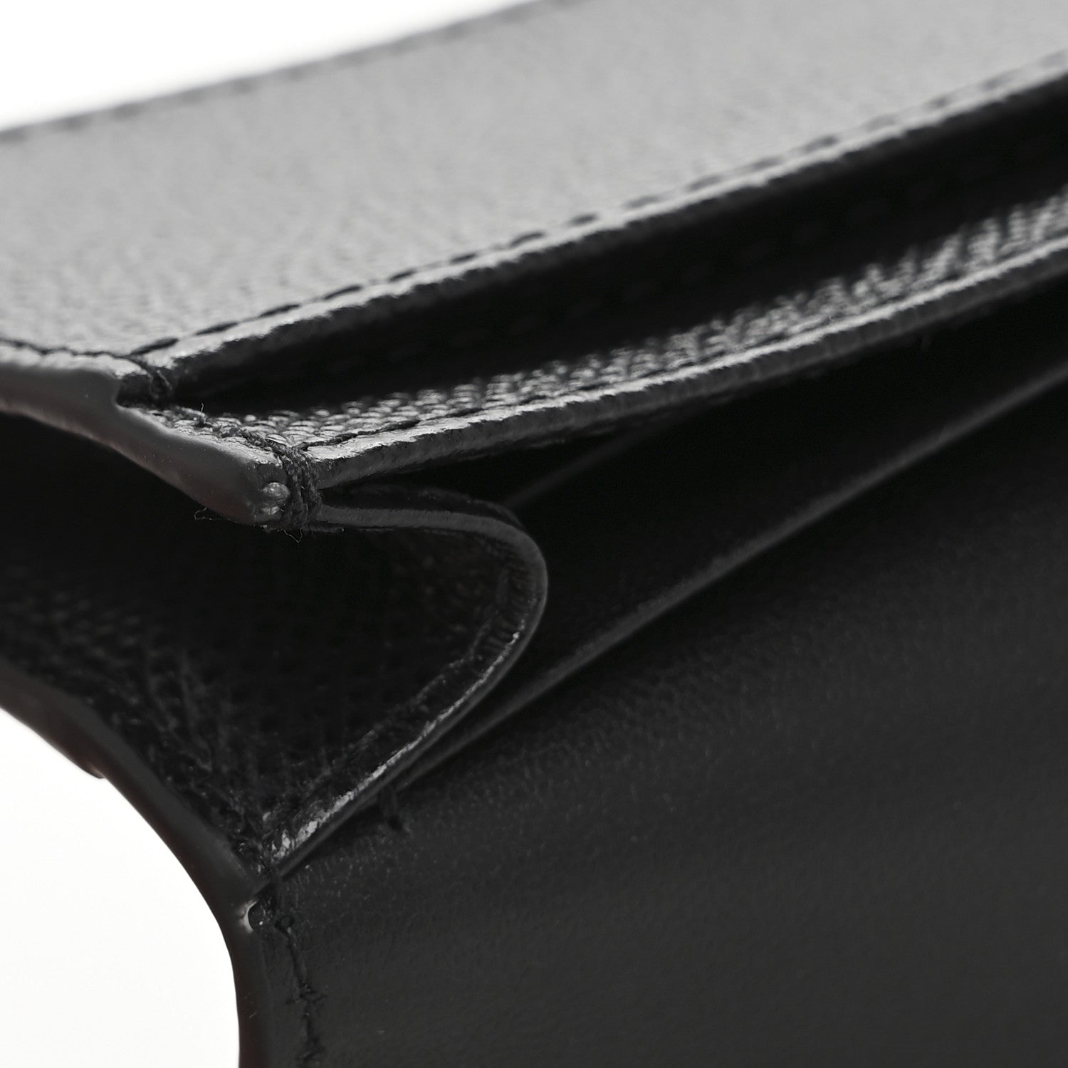 Christian Dior Grained Calfskin Saddle Card Holder Black 9 of 9