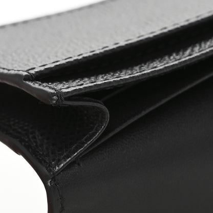 Christian Dior Grained Calfskin Saddle Card Holder Black 9 of 9