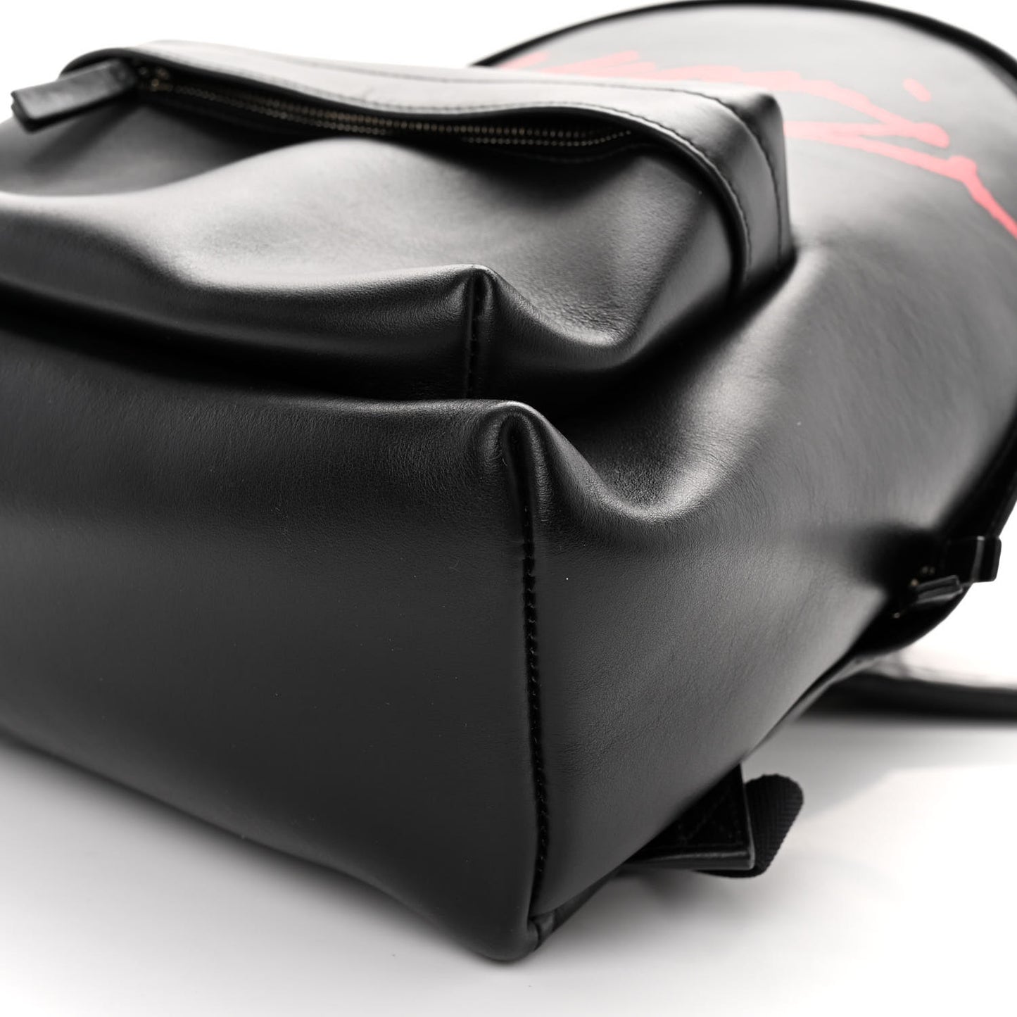 Supple Calfskin Signature Logo Small Everyday Backpack Black