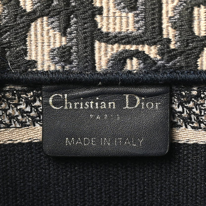 Christian Dior Oblique Mini Book Tote With Strap Blue Multicolor 6 of 10
