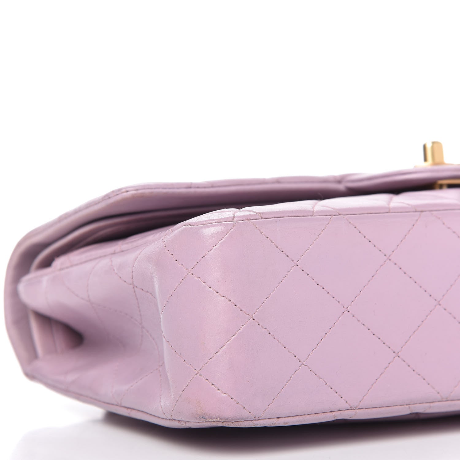 Chanel Lambskin Quilted Medium Double Flap Light Purple 6 of 11
