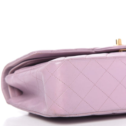 Chanel Lambskin Quilted Medium Double Flap Light Purple 6 of 11