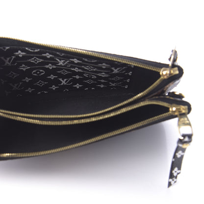 Louis Vuitton Monogram Giant Jungle Pochette Double Zip Black 5 of 9